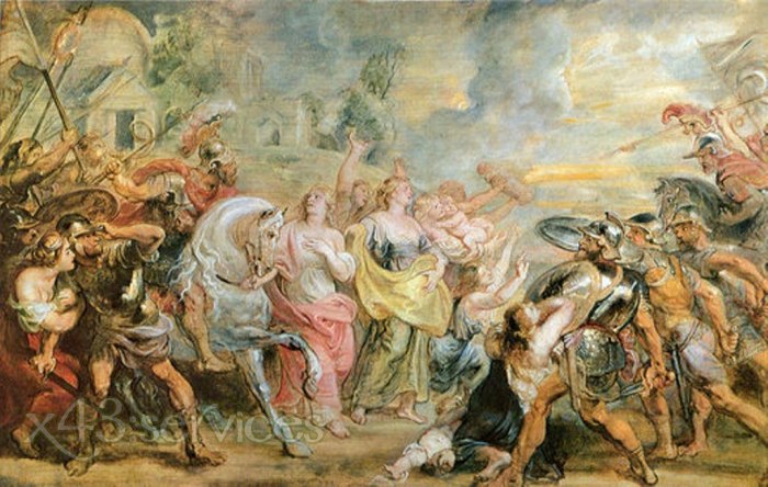 Peter Paul Rubens - Waffenruhe zwischen Roemern und Sabinianern - Truce between Romans and Sabinians